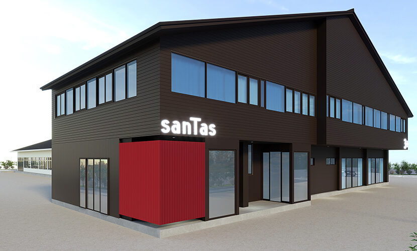 富山県砺波市の会員制複合施設 sanTas（サンタス）解体工事開始。