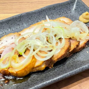 おつまみチャーシュー。富山県砺波市の定食・居酒屋サンタス食堂のフードメニュー。