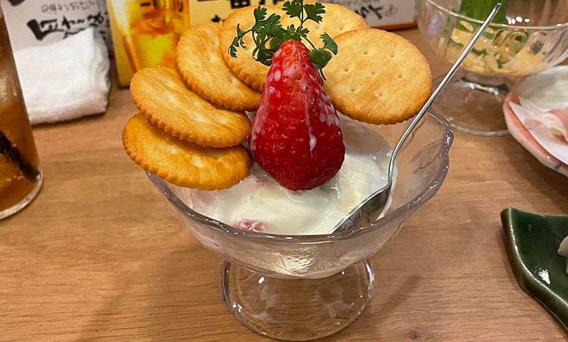 総曲輪の人気居酒屋第2号店!途中の甘味欲をよく満たしてくれる上品なデザート。