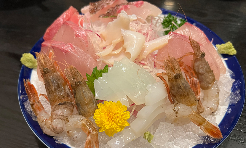 魚人。高岡のお店。海鮮料理。刺身。