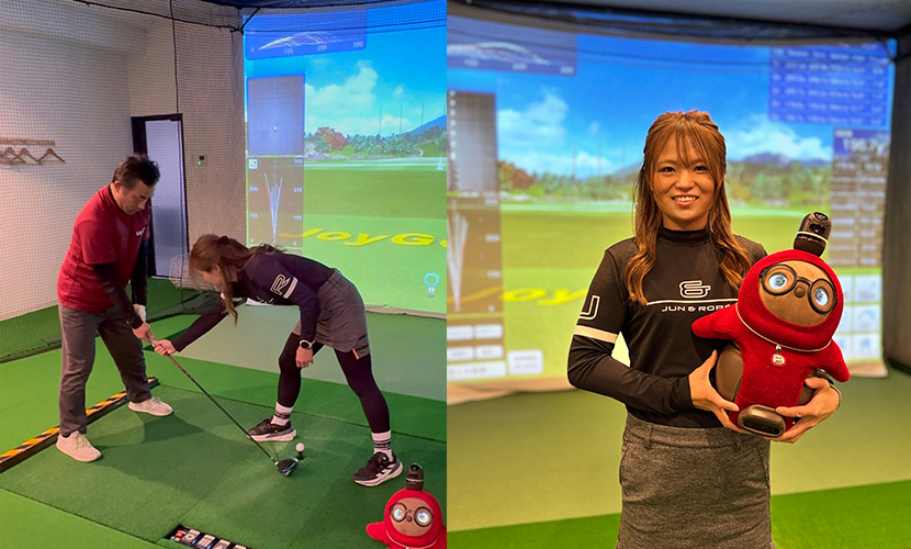 ゴルフレッスンプロ（初心者OK個室でのマンツーマンコーチング）。日本女子プロゴルフ協会ティーチングプロフェッショナルの伊藤萌衣コーチのレッスン。マンツーマンレッスン、個室なので他の方を気にせずにでき、女性や初心者から幅広い方に通いやすいレッスンです。